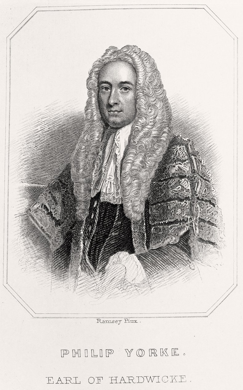 Portrait of Philip Yorke, Earl of Hardwicke, 1835dani af English School
