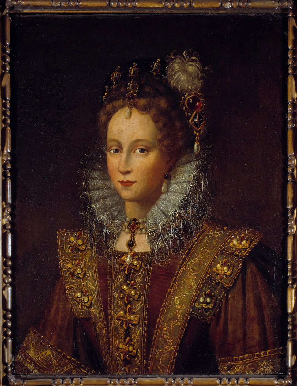 Portræt af dronning Elizabeth Ii af England (1533-1603) Maleri af den engelske skole. 17. århundrede. Søn 0,56x0,77 m Pau, musee du chateau af English School