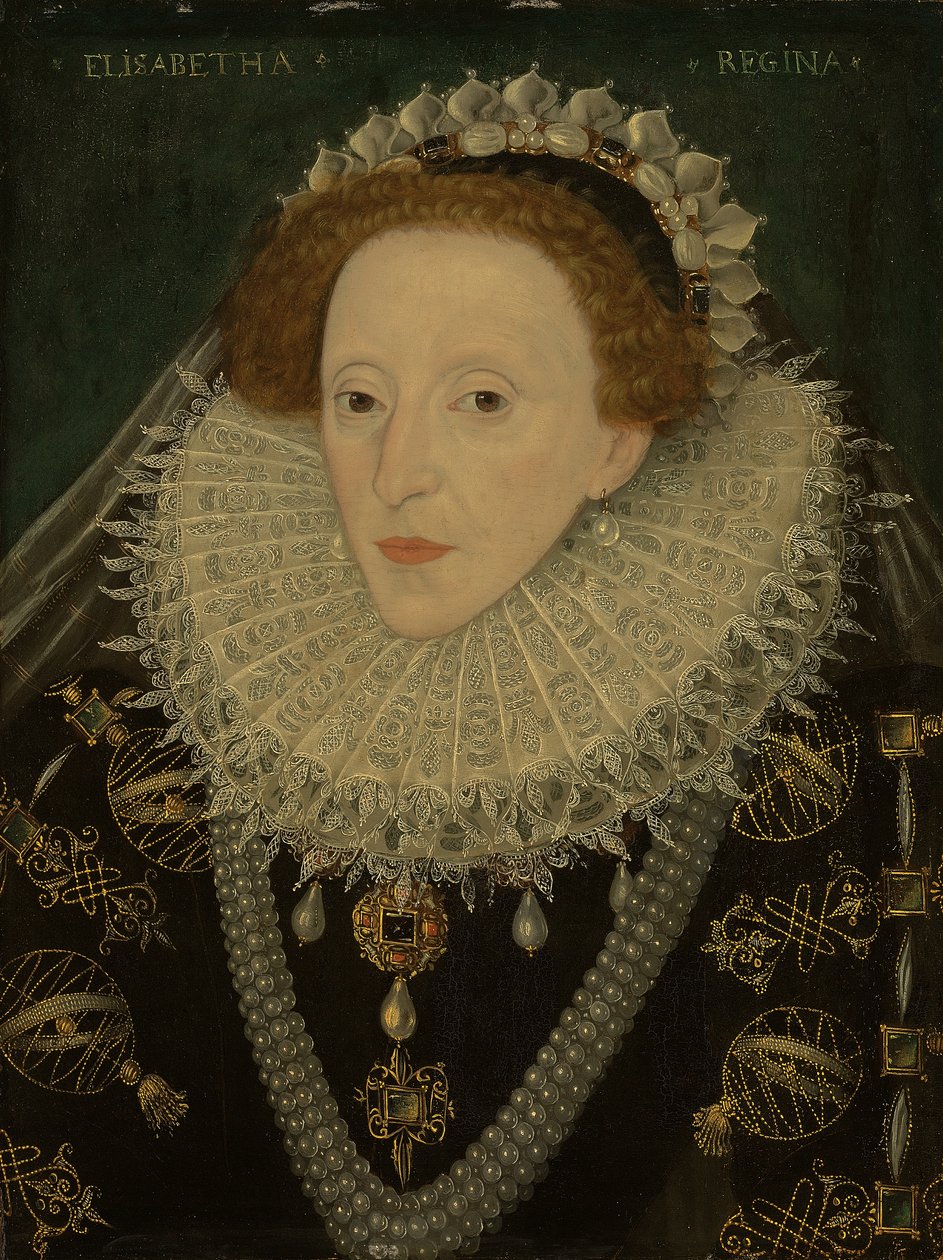 Portræt af dronning Elizabeth I, ca. 1580 af English School