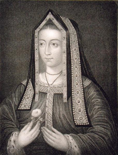 Portræt af dronning Elizabeth af York (1466-1502), fra 