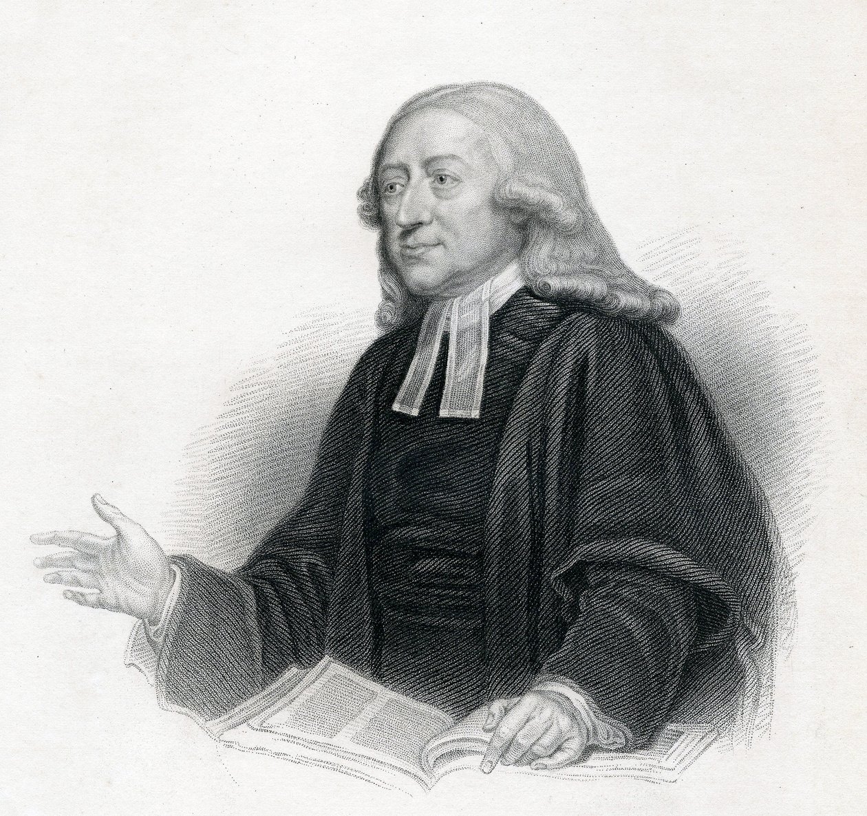 Portræt af pastor John Wesley A. M., 1800-tallet af English School