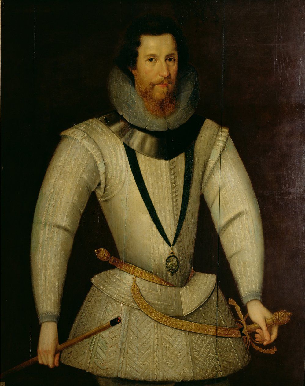 Portræt af Robert Devereux, jarl af Essex (1566-1601) af English School