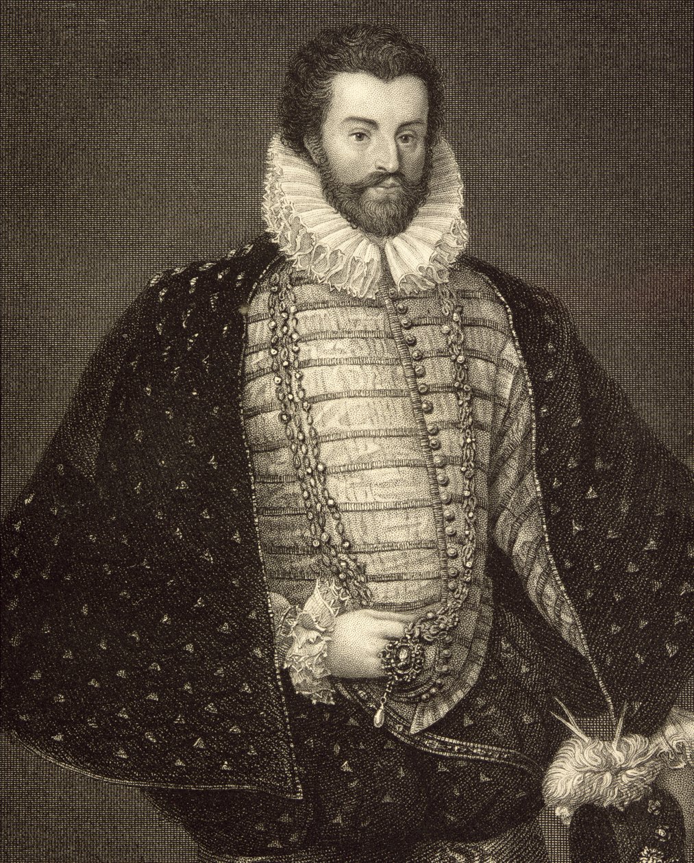 Portræt af Sir Christopher Hatton (1540-91) fra 