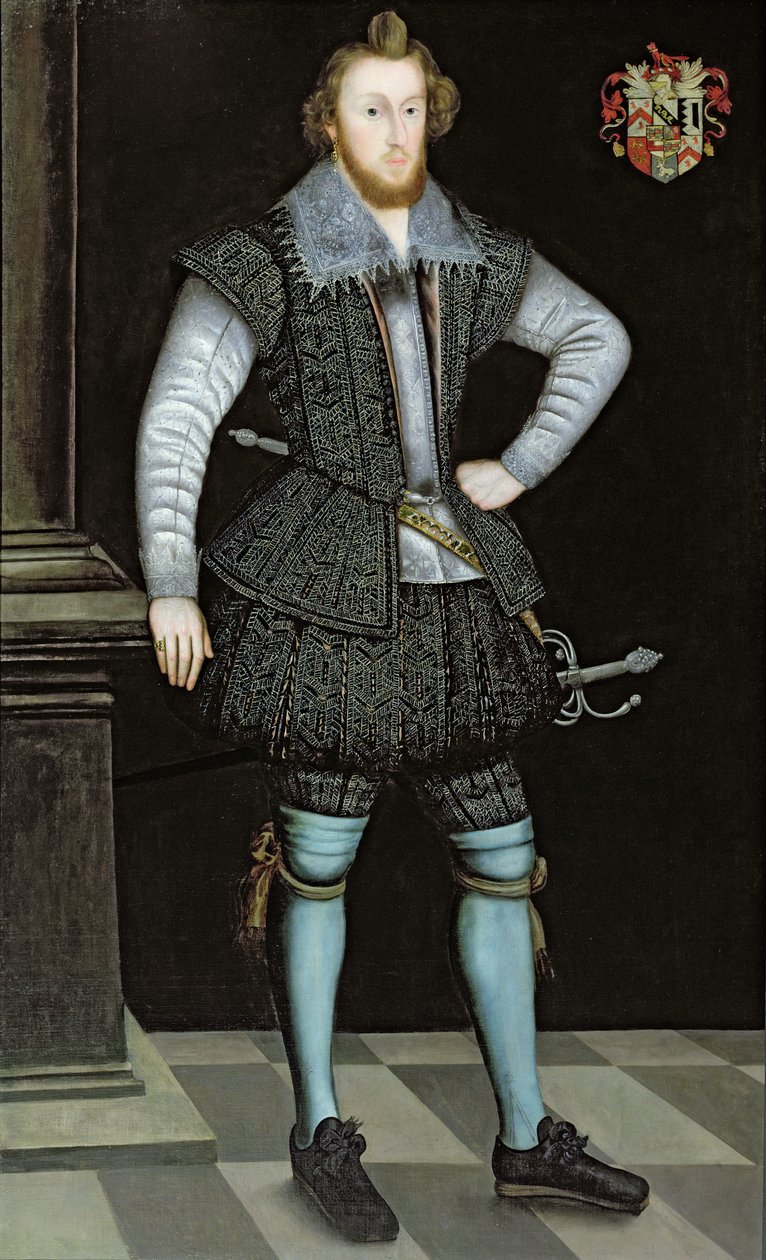 Portræt af Sir Edward Fox af Gwrrnego af English School