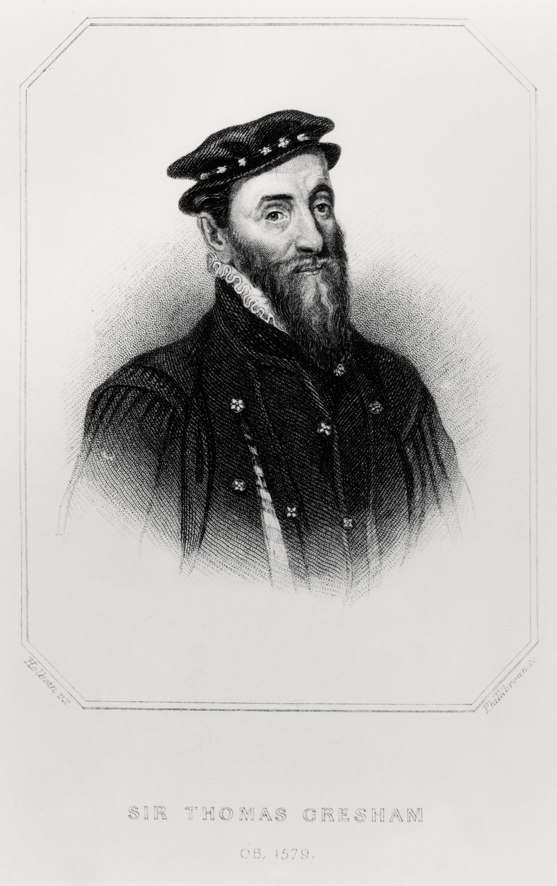Portræt af Sir Thomas Gresham (1519-79) fra 