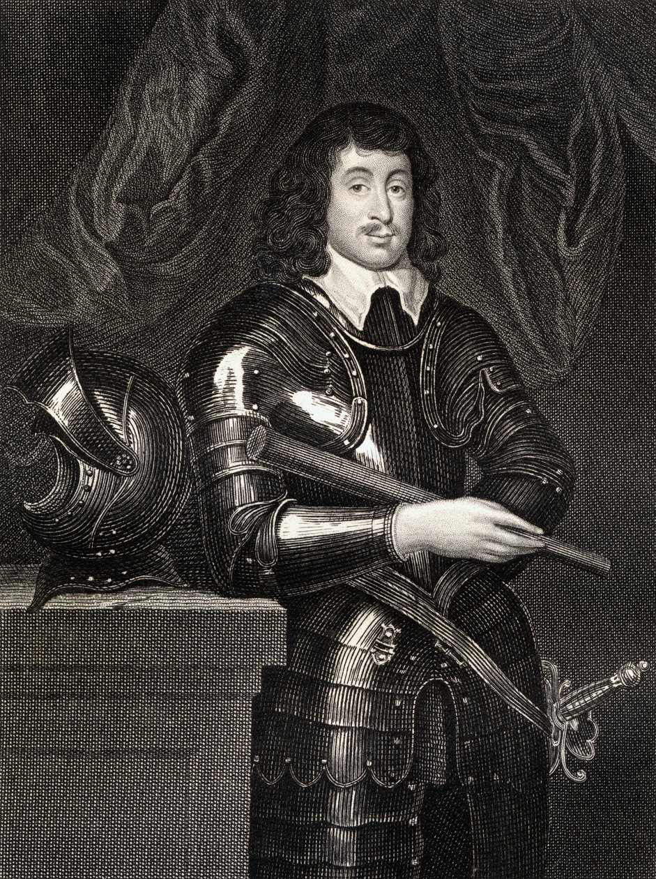Portræt af Spencer Compton (1601-43) 2. jarl af Northampton, fra Lodges British Portraits, 1823 af English School