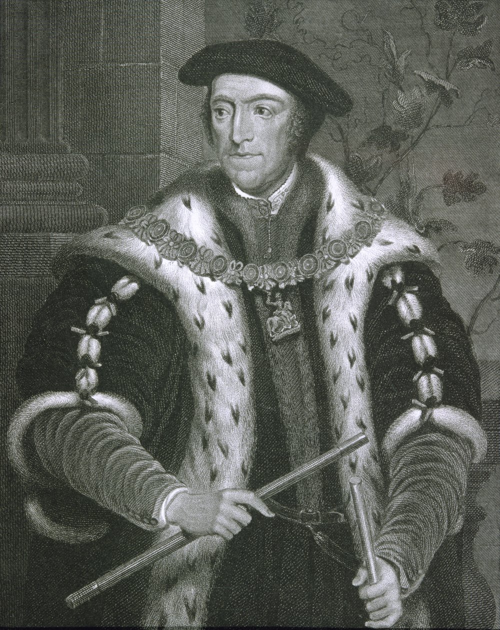 Portræt af Thomas Howard (1473-1554), 3. hertug af Norfolk, fra "Lodge