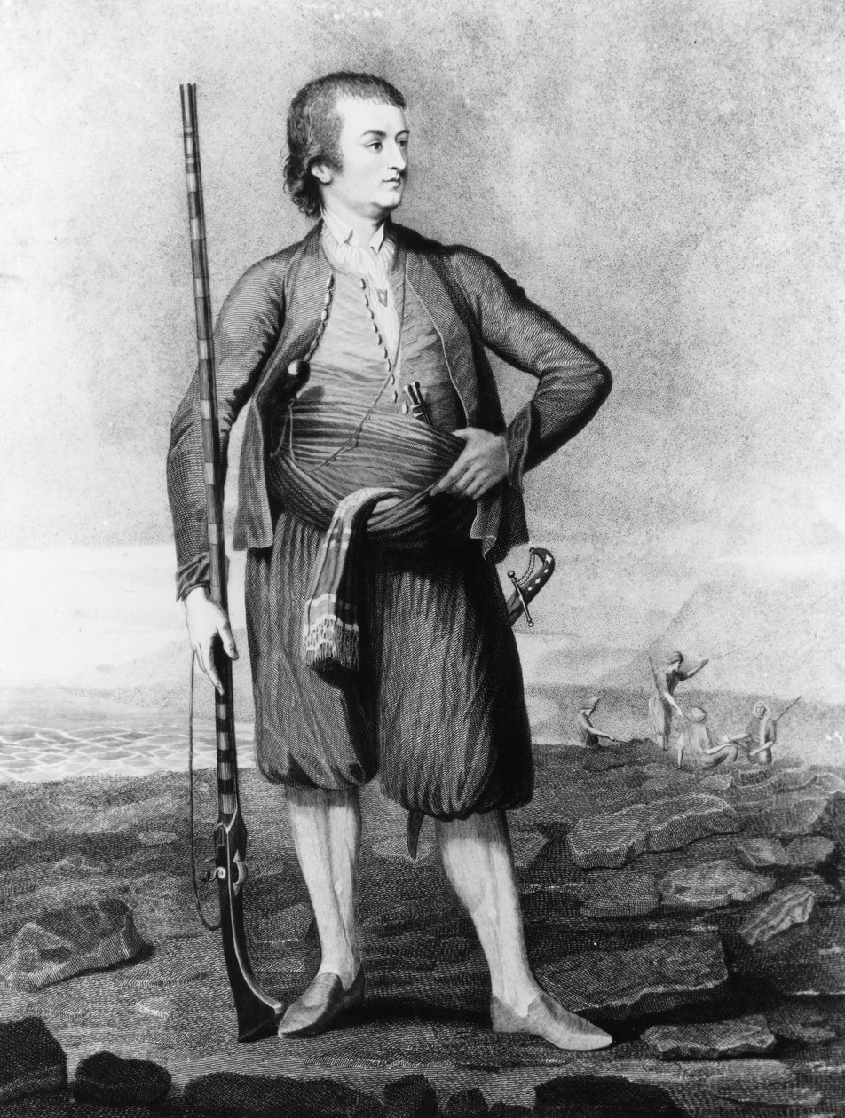 Portræt af Thomas Howard (1747-91), jarl af Effingham, på hans rejser, 1790 af English School