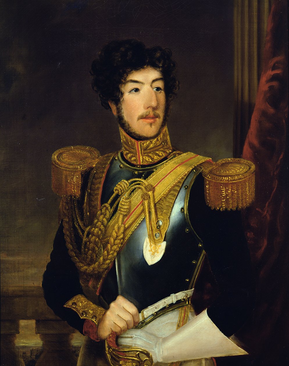 Portræt af Thomas Oliver Gascoigne (olie på lærred) af English School