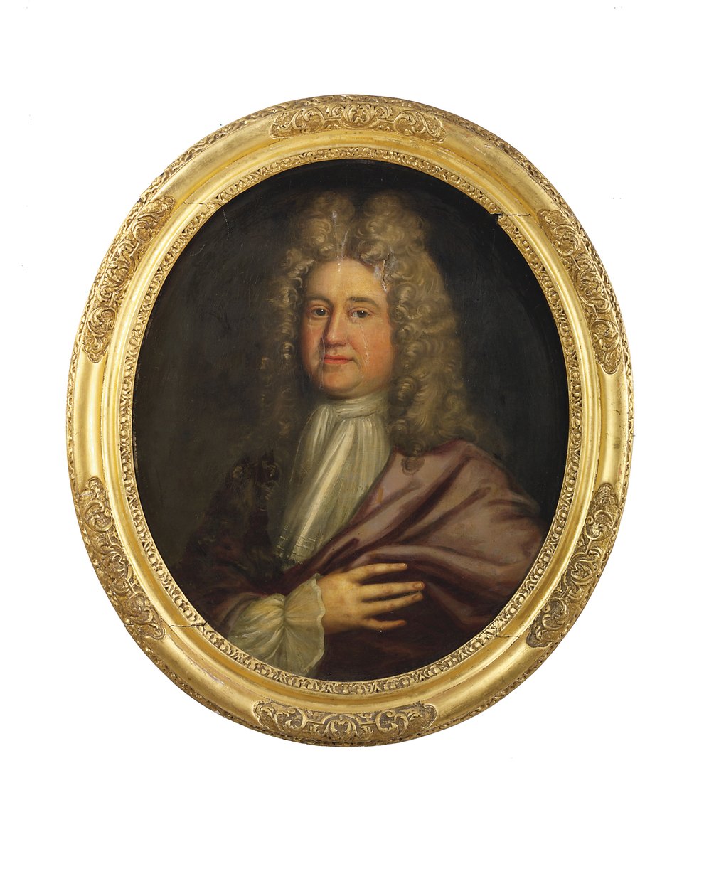 Portræt af William Cookson, begyndelsen af det 18. århundrede (olie på lærred) af English School