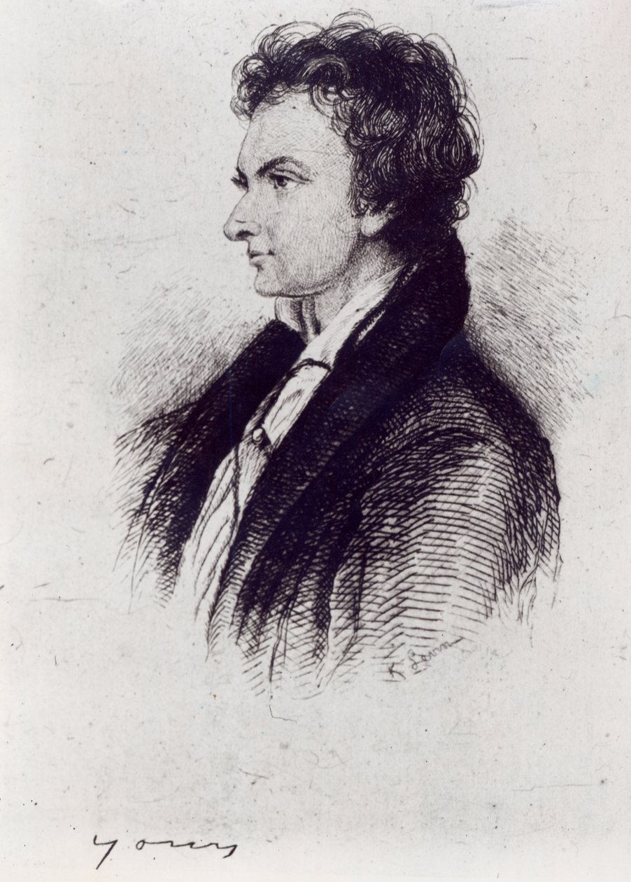 Portræt af William Hazlitt af English School