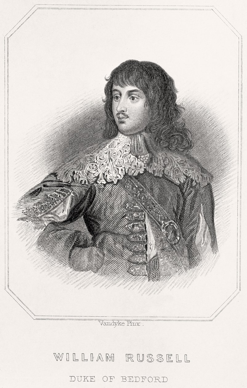 Portrait of William Russell, Duke of Bedford, 1835dani af English School