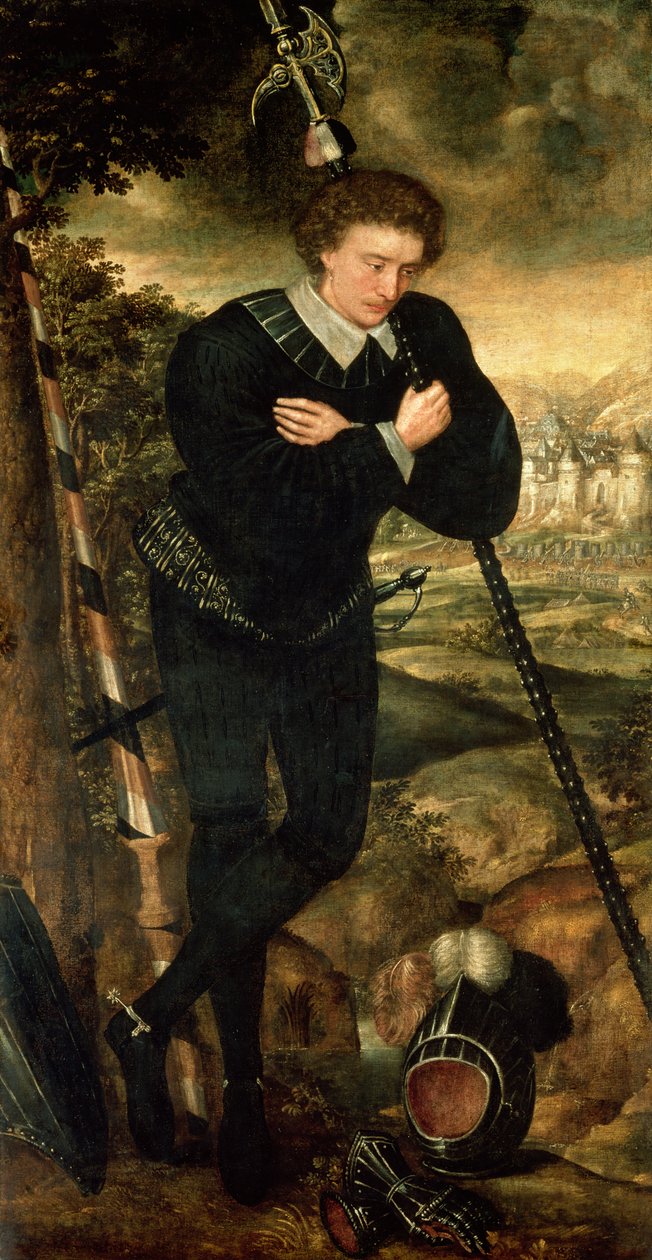 Portræt af en gentleman, traditionelt identificeret som Sir Robert Sidney af English School