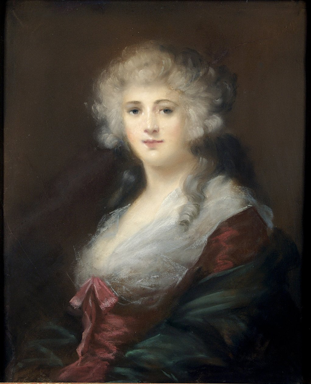 Portræt af en dame, menes at være Georgiana Spencer (1757-1806) hertuginde af Devonshire af English School