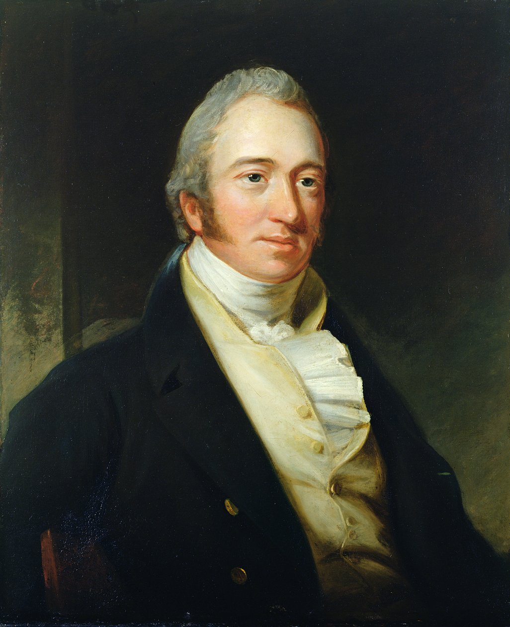 Portræt af Rt. Hon. Silver Oliver (d.1799) (olie på lærred) af English School