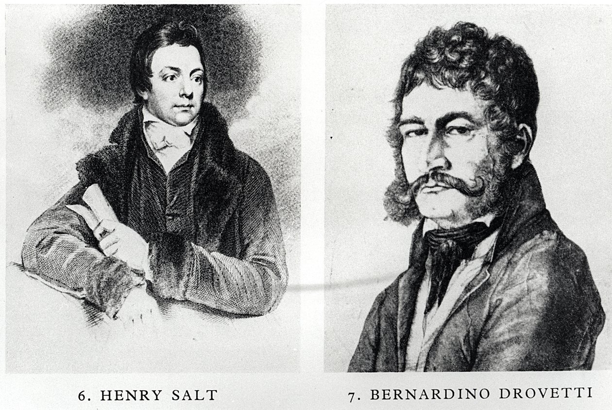 Portrætter af Henry Salt (1780-1827) og Bernardino Drovetti (1776-1852) af English School