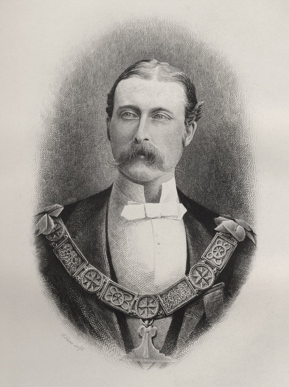 Prins Arthur William Patrick, hertug af Connaught og Strathearn, indgraveret af C. Laurie, fra 