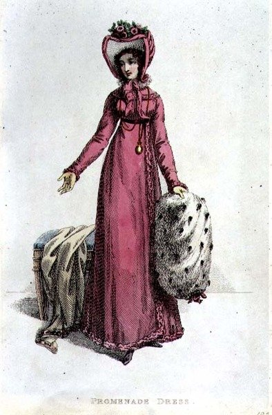Promenadekjole, modetallerken fra Ackermann
