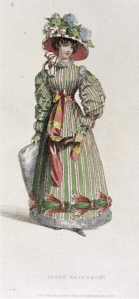 Promenadekjole, modeplade fra Ackermann