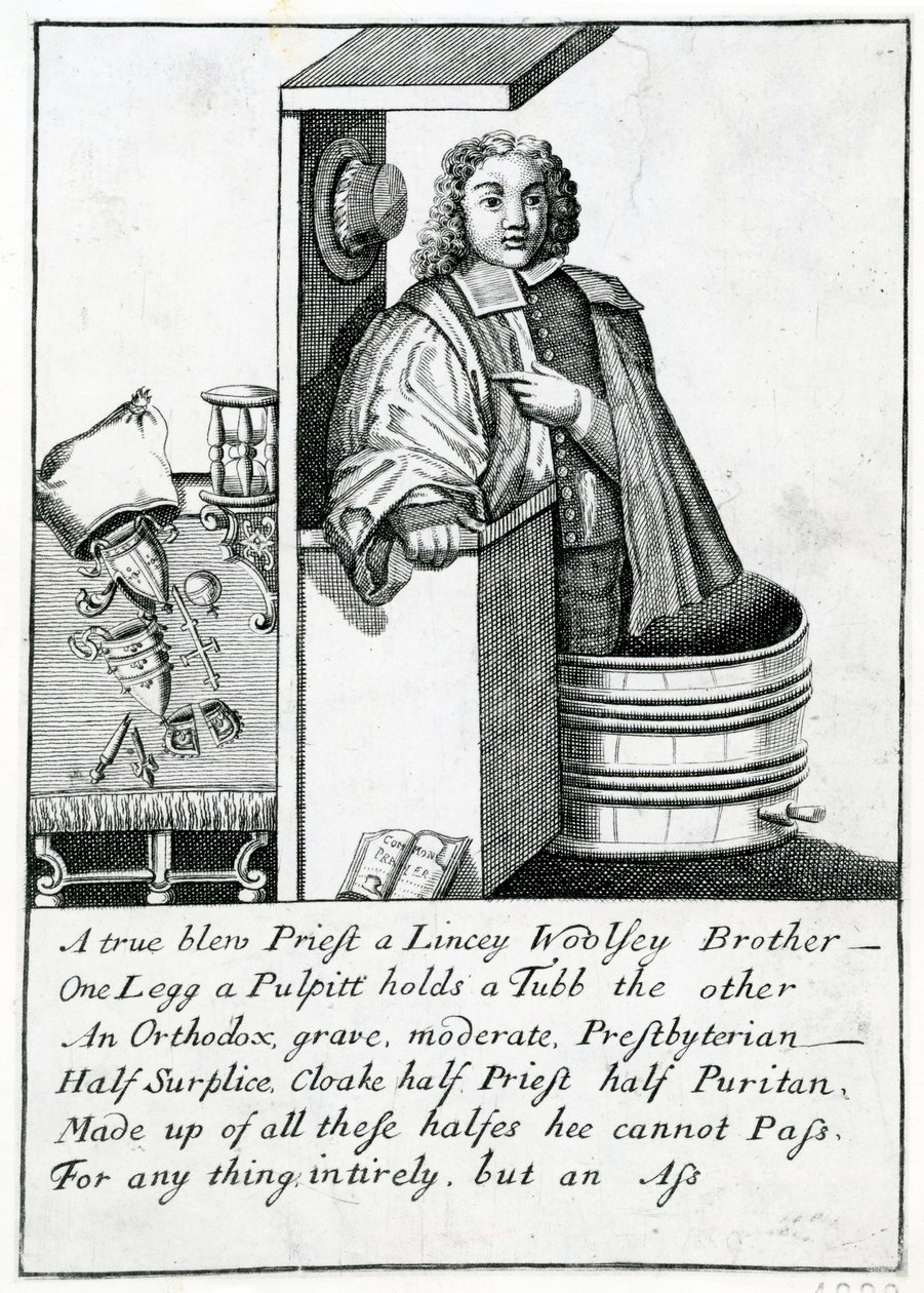 Prædikestolssatire, 1689 af English School