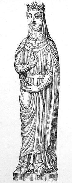 Dronning Berengaria (ca. 1180-1246) (gravering) af English School