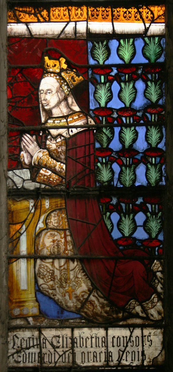 Dronning Elizabeth Woodville, ca. 1480 af English School