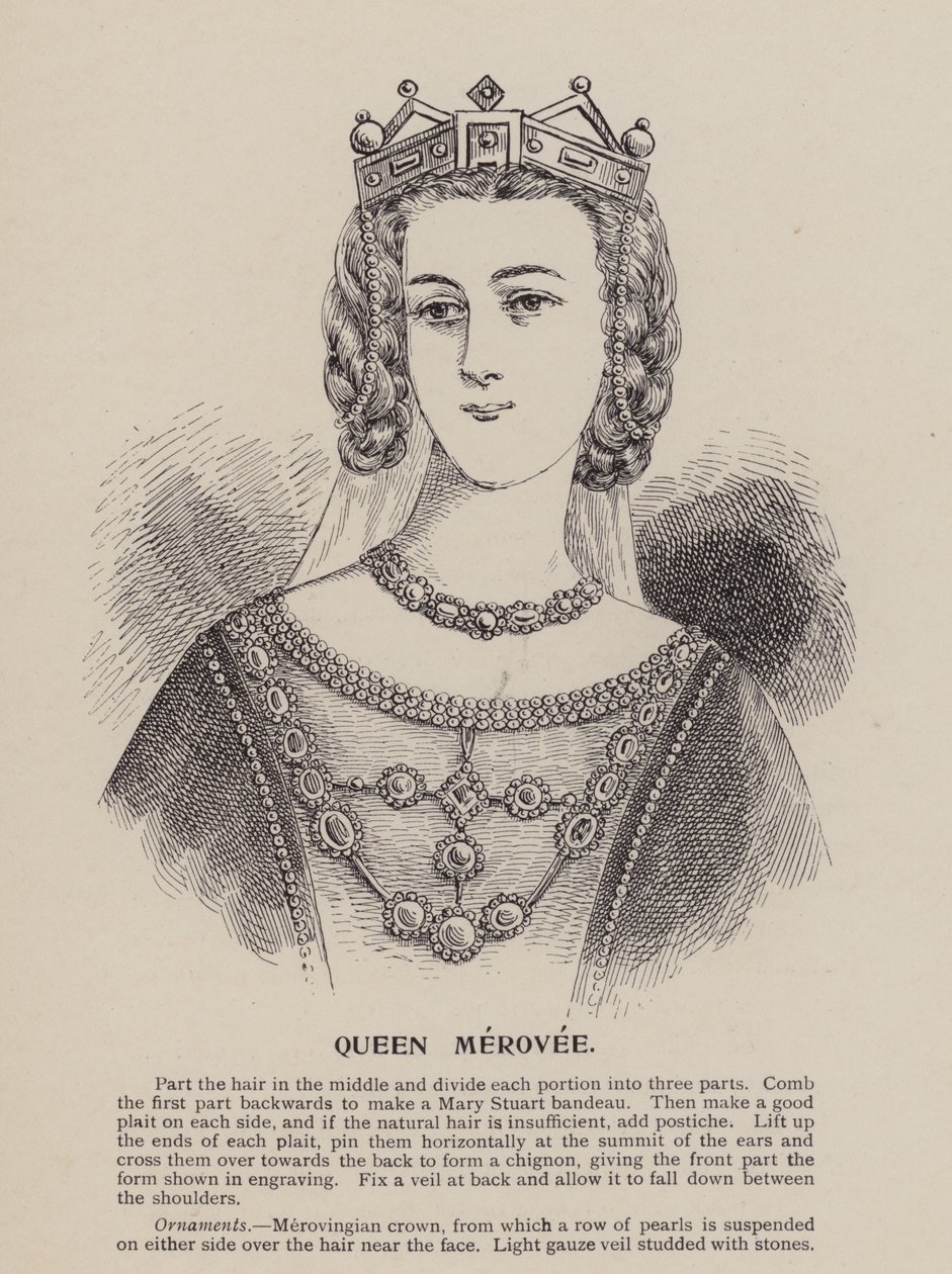 Dronning Merovee (kobberstik) af English School