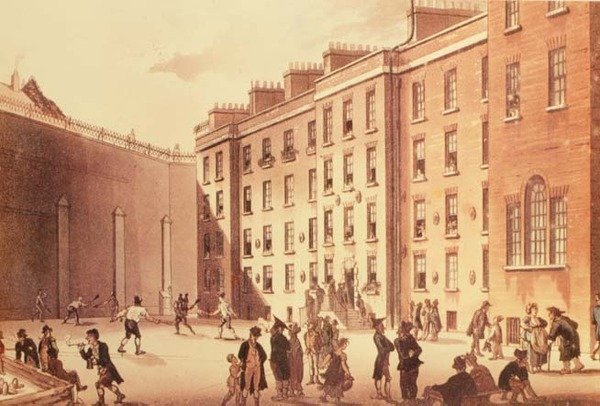 Ketsjere i Fleet Prison , illustration fra 