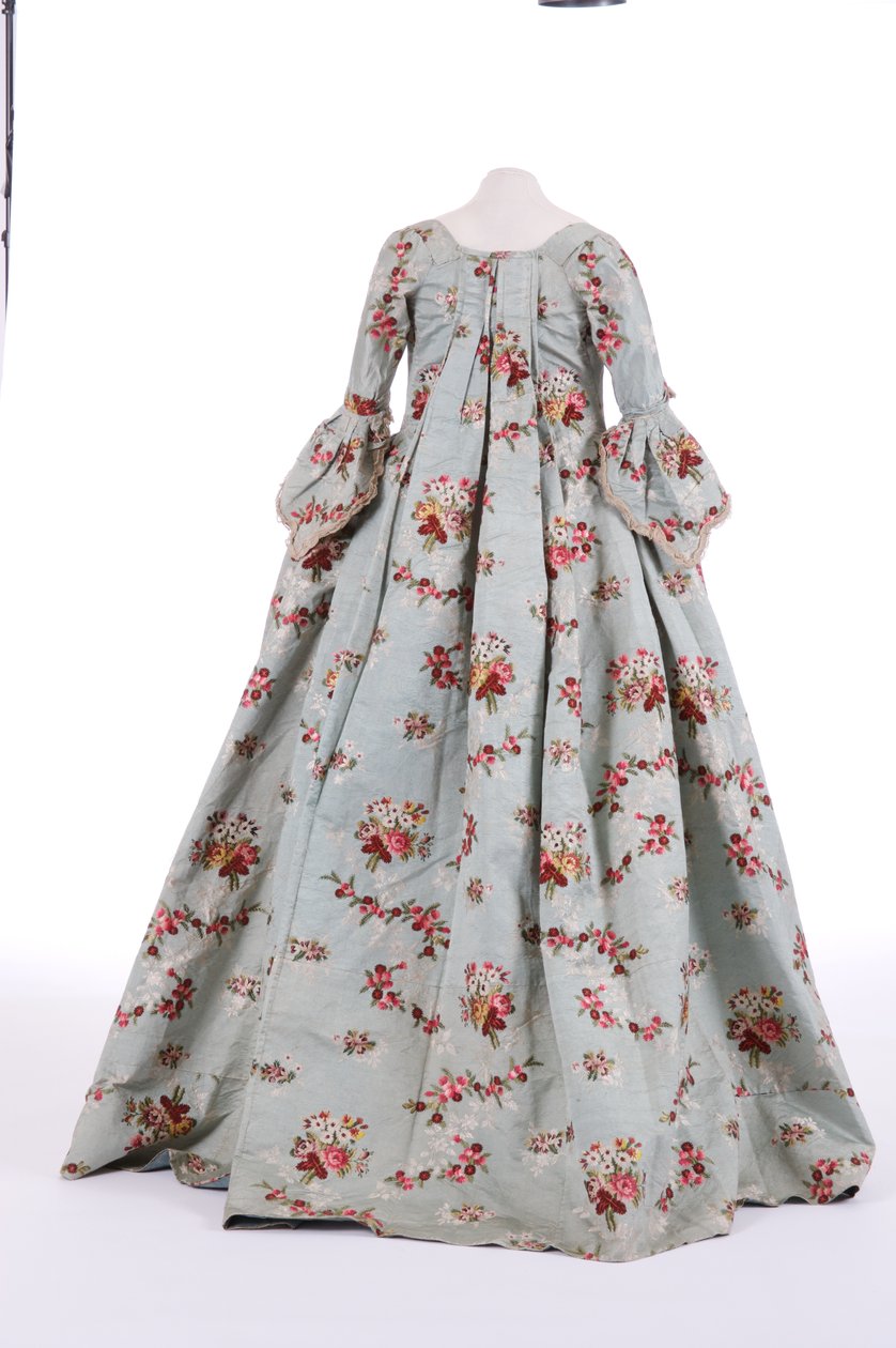 Set bagfra af en rygkjole fra 1760
