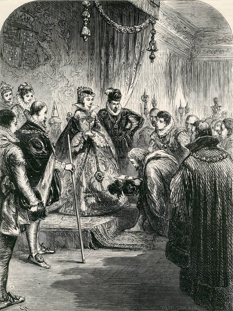 Modtagelse af den første russiske ambassade i England, 1865 af English School