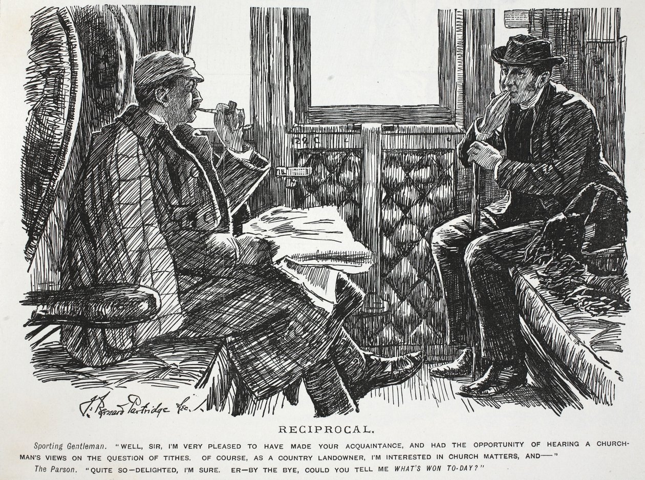 Gensidig, illustration fra Punch af English School