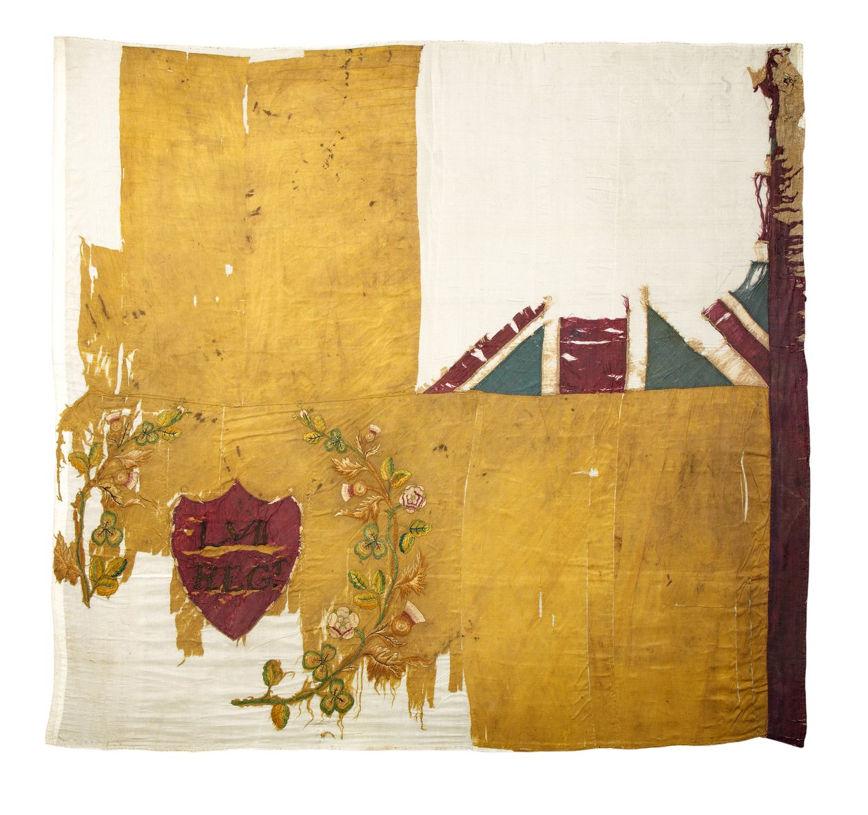 Regimental Colour, 57. (West Middlesex) Regiment (silke og bomuld) af English School