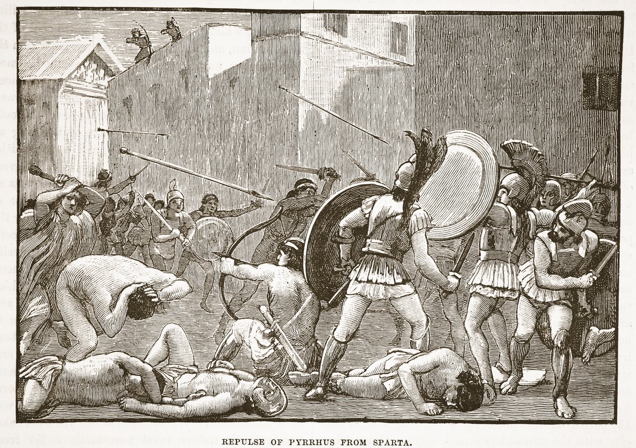 Afvisning af Pyrrhus fra Sparta af English School