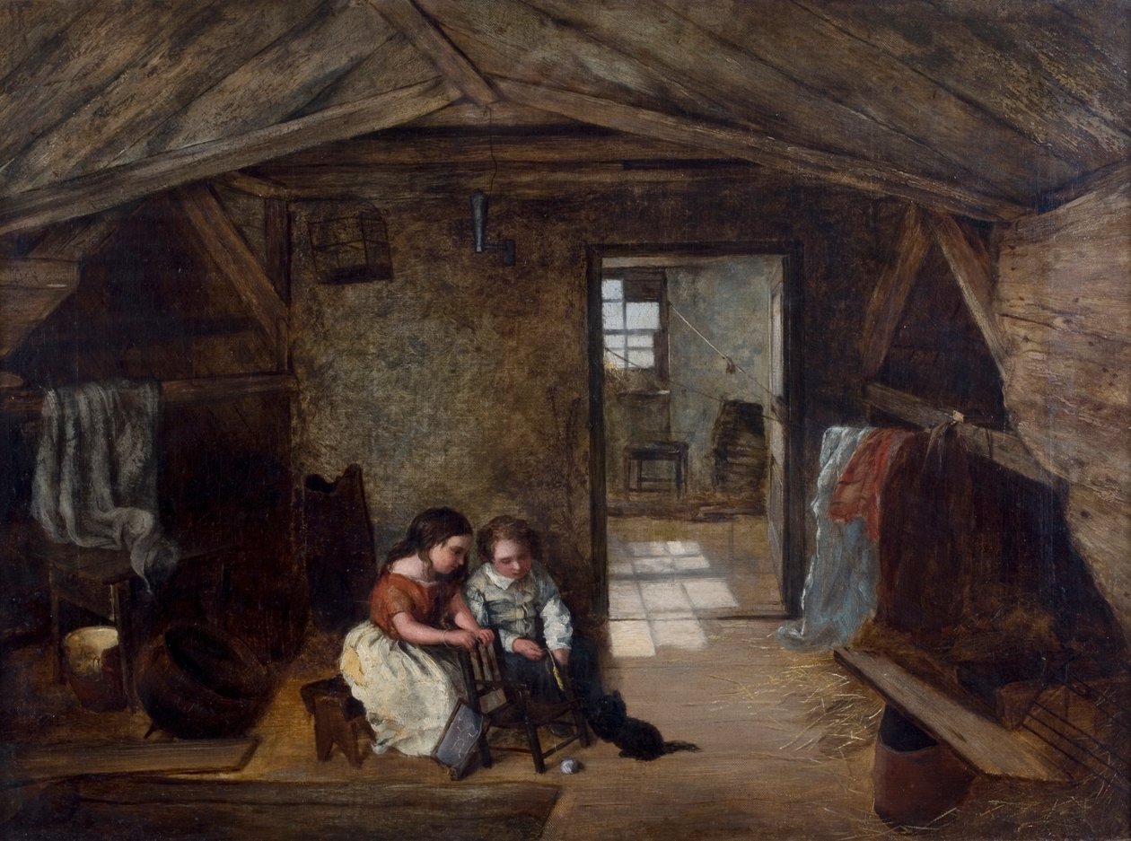 Reverend John Wesleys Study, Orphan House, Newcastle, 1856 af English School