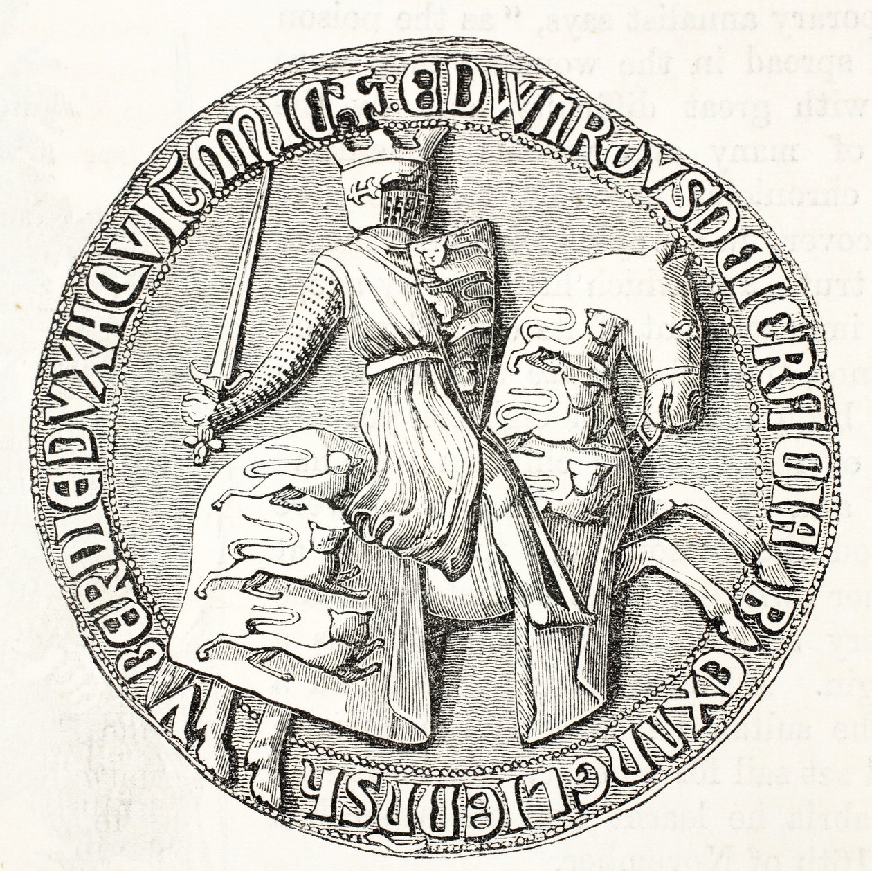 Bagsiden af Edward I