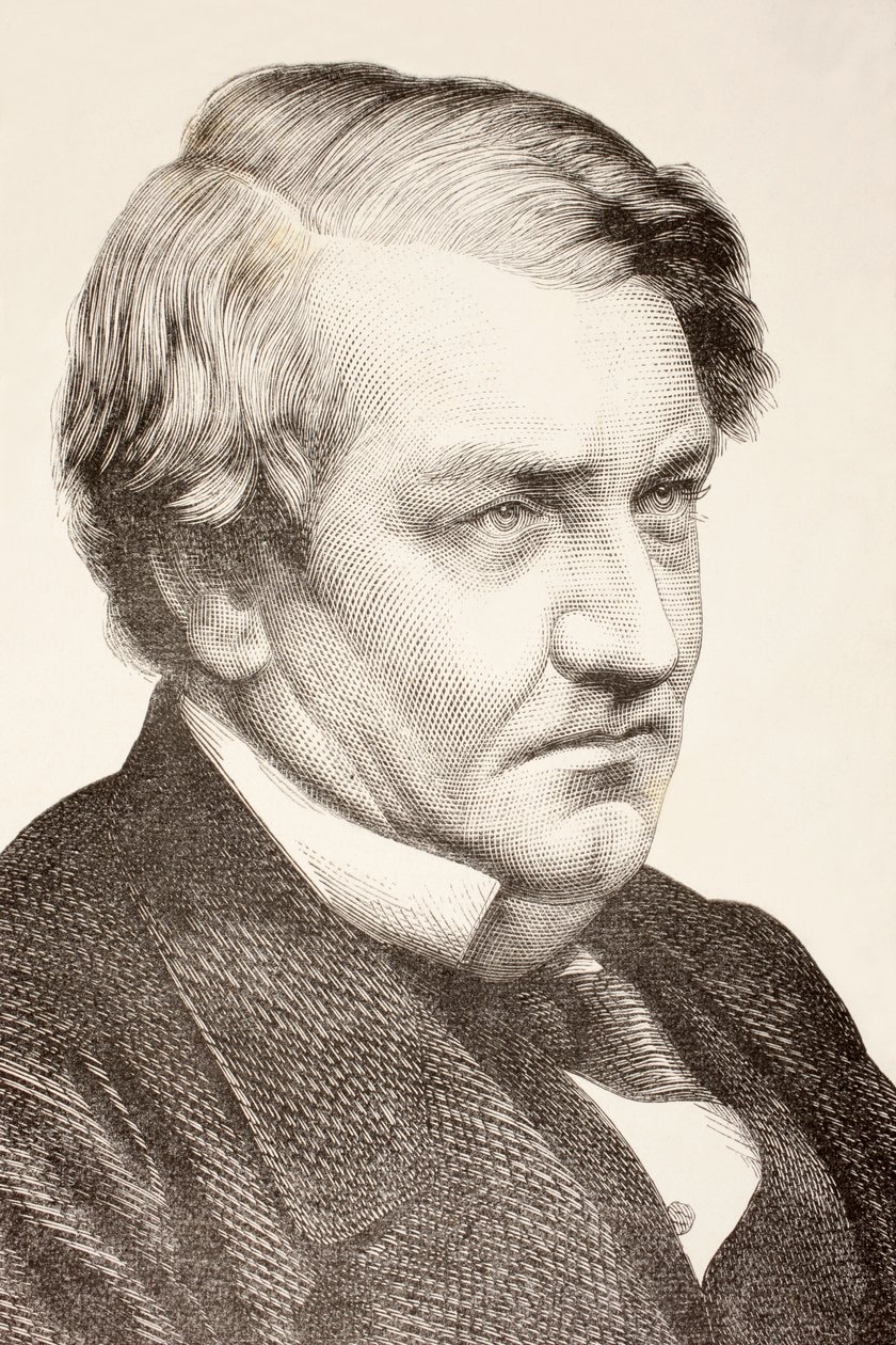 Richard Bourke (litho) af English School
