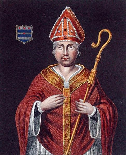 Richard Fleming (d.1431), efter et maleri i Bodleian Gallery (farve litho) af English School