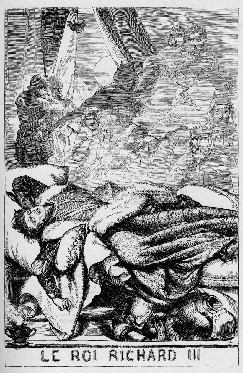 Richard III (The Life and Death of Richard the Third) - Illustration i "" Completes de William Shakespeare"" 1866 - Illustrationerne og den generelle form for denne udgave er lånt fra Cassells illustrerede Shakespeare, udgivet i London af English School