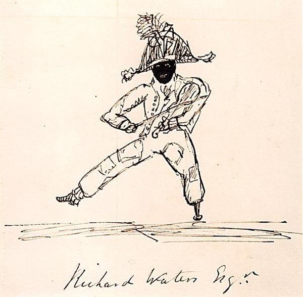 Richard Waters Esq., ca. 1815 (pen og blæk på papir) af English School