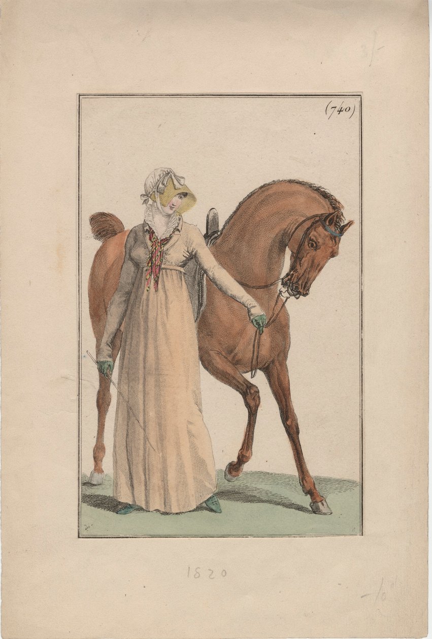 Ridedragt, ca. 1806 af English School