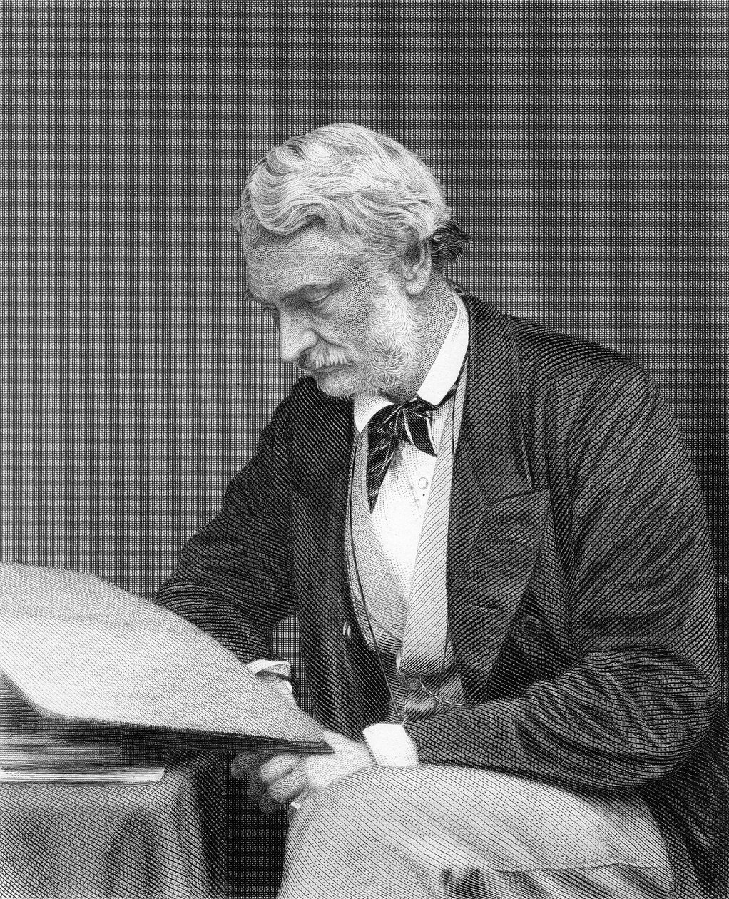 Højre ærede Lord John Manners, graveret af G. Cook fra et fotografi af S.A. Walker af English School