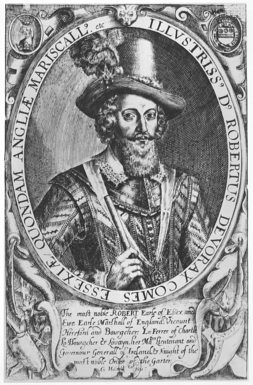 Robert Devereux, 2. jarl af Essex (gravering) af English School