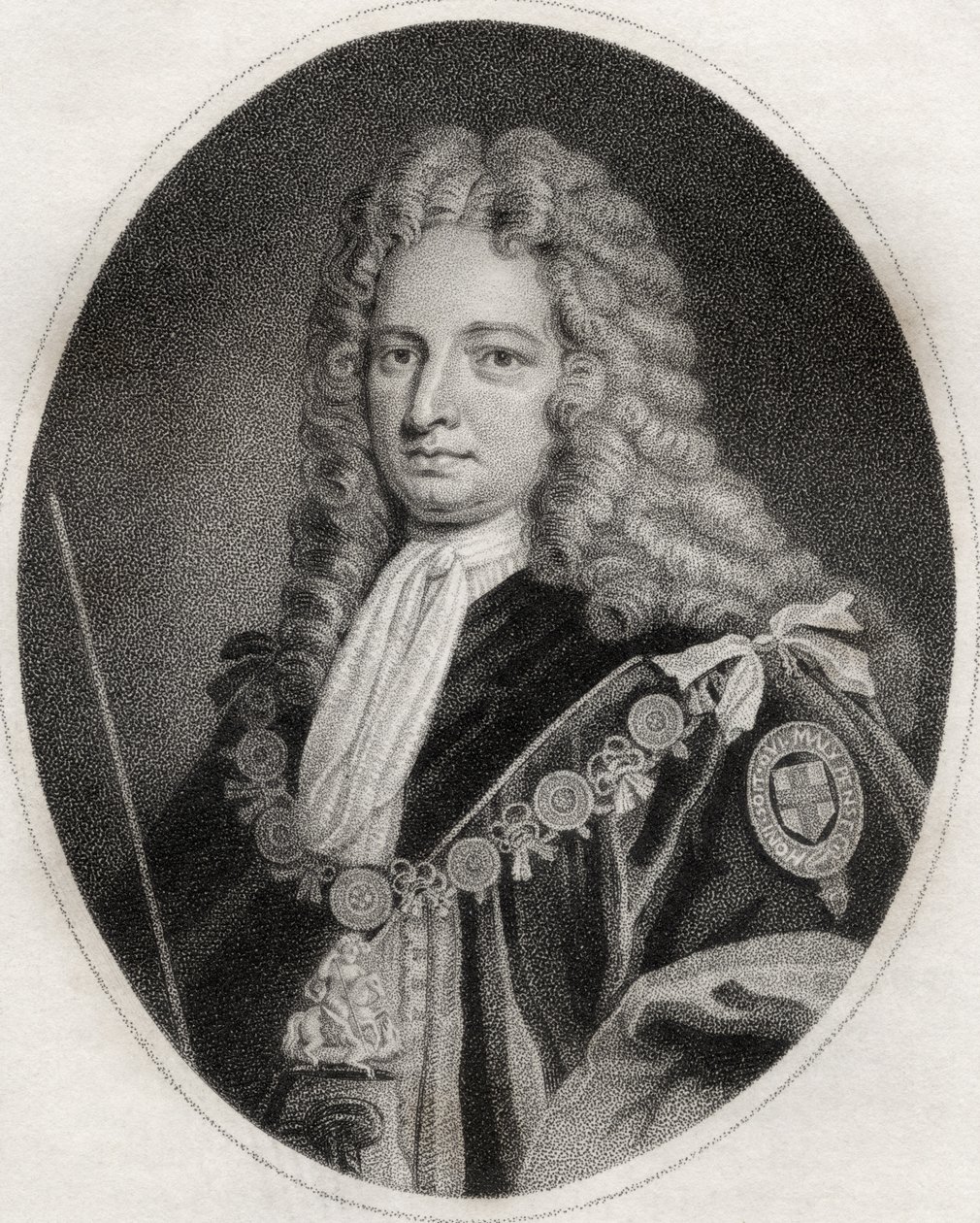 Robert Harley, graveret af Maddox, illustration fra 
