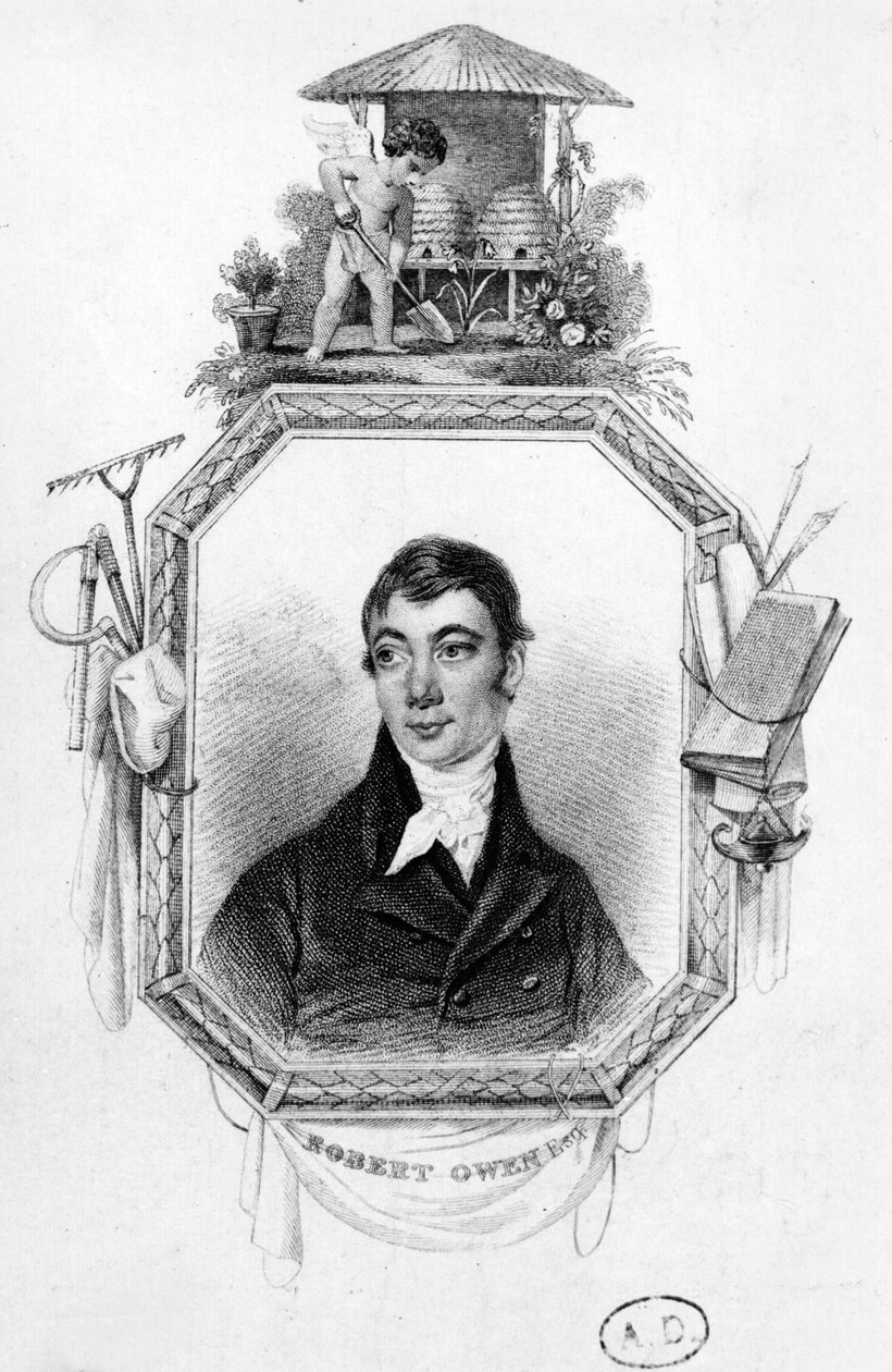 Robert Owen (1771-1858) af English School