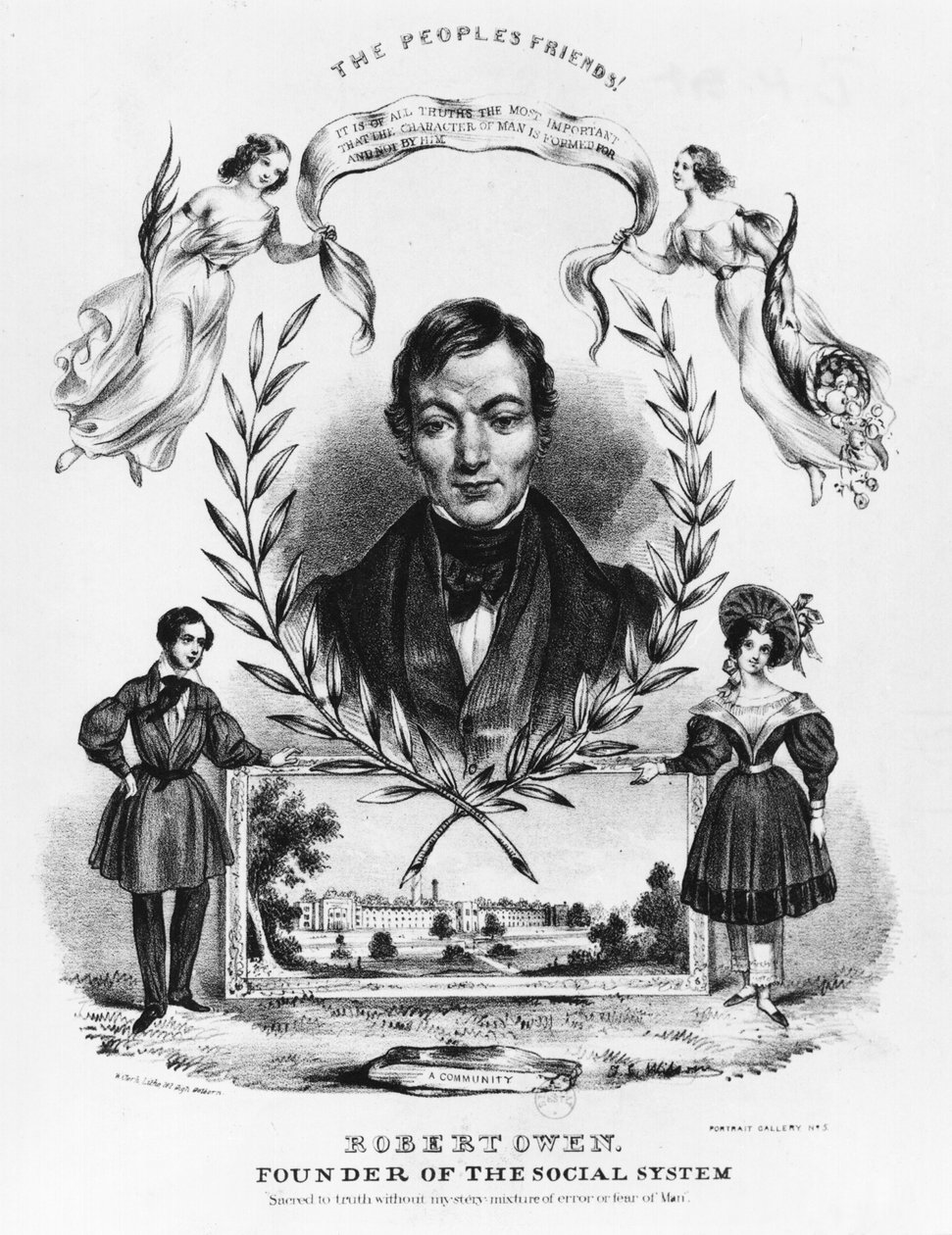 Robert Owen (1771-1858) af English School