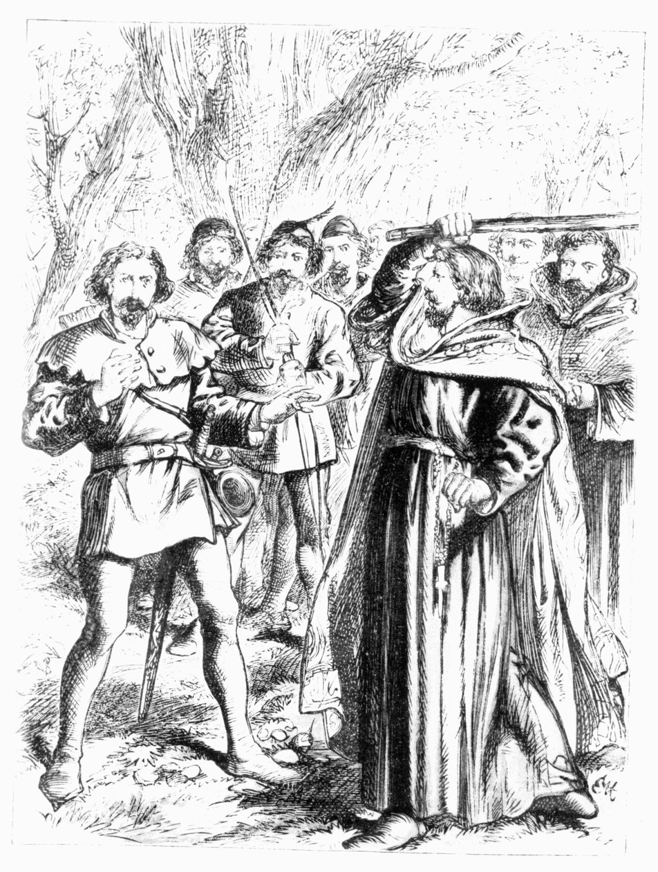 Robin Hood og kong Richard I (1157-99) af English School