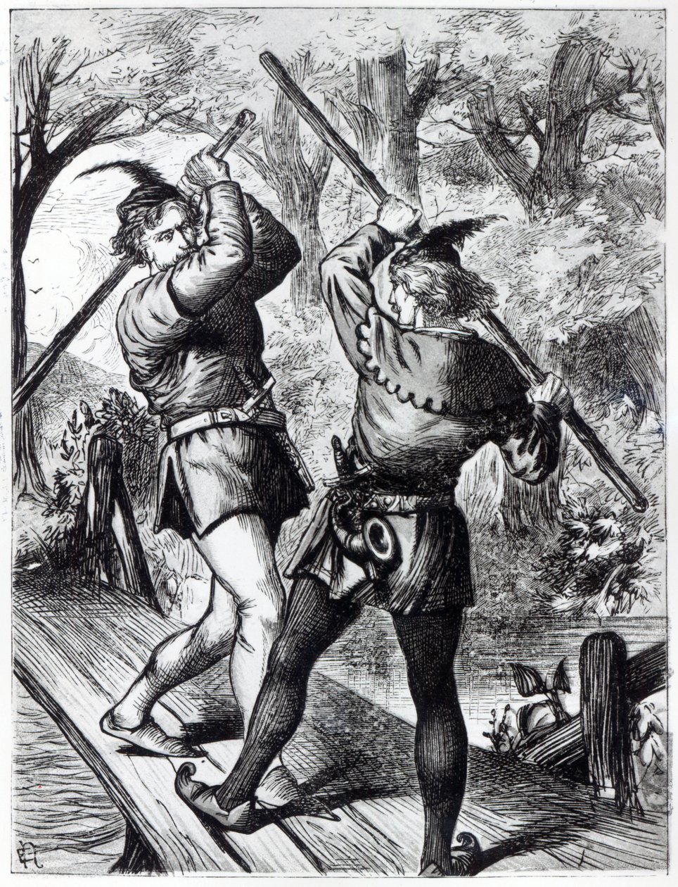 Robin Hood og Lille John af English School