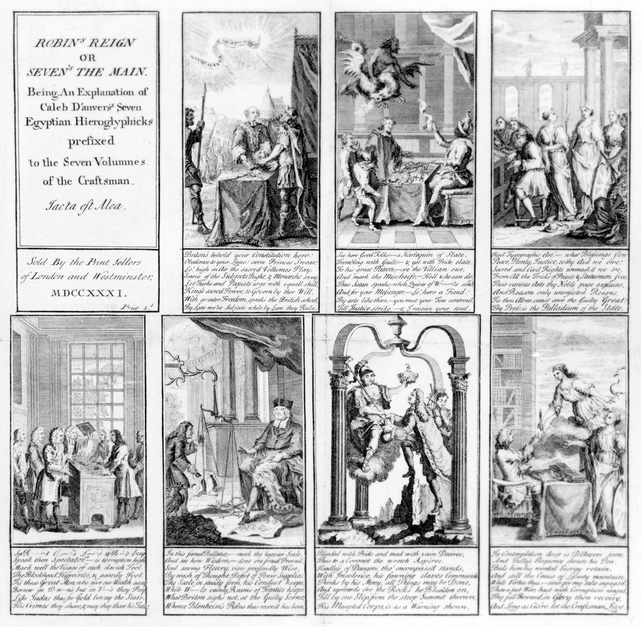 Robins Reign, eller Sevens the Main, 1731 af English School