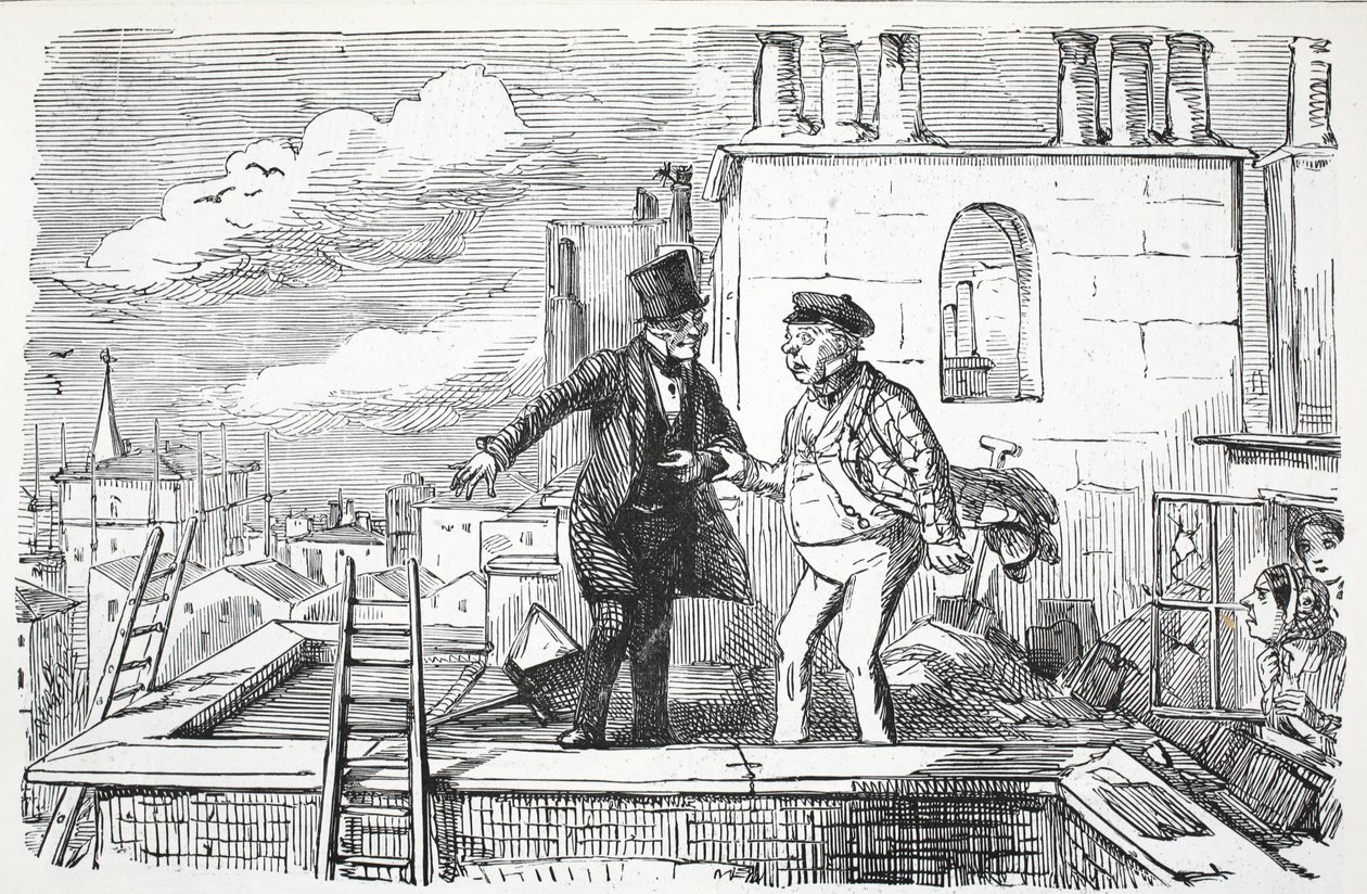 Tage, illustration fra Punch af English School