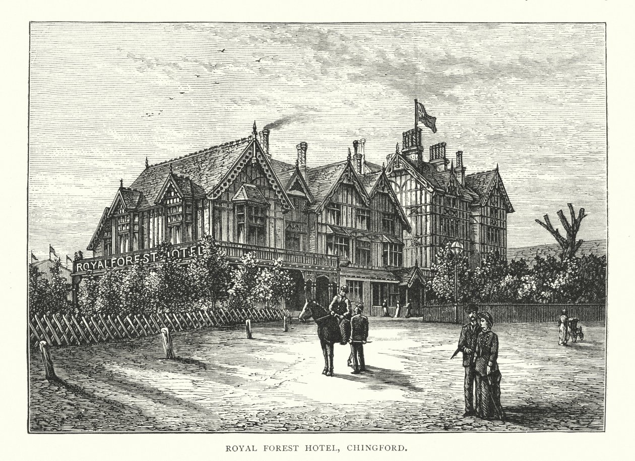 Royal Forest Hotel, Chingford (gravering) af English School